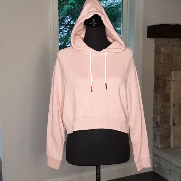 DIP Mauve Crop Top Sweatshirt Hoodie - Picture 1 of 13
